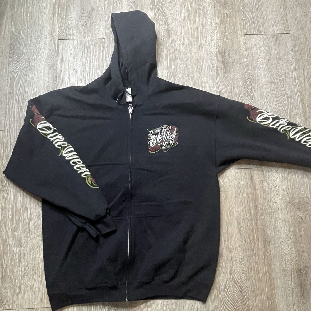 Daytona Bike Week Full Zip Hoodie 2019 Adult Small Beach Motorcycle Size XL - Picture 2 of 5